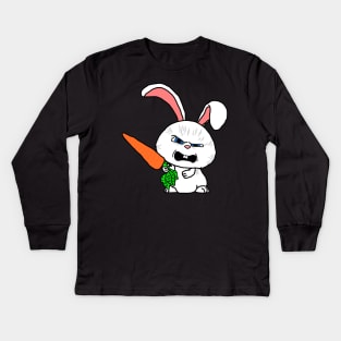 Pissed Off Bunny Kids Long Sleeve T-Shirt